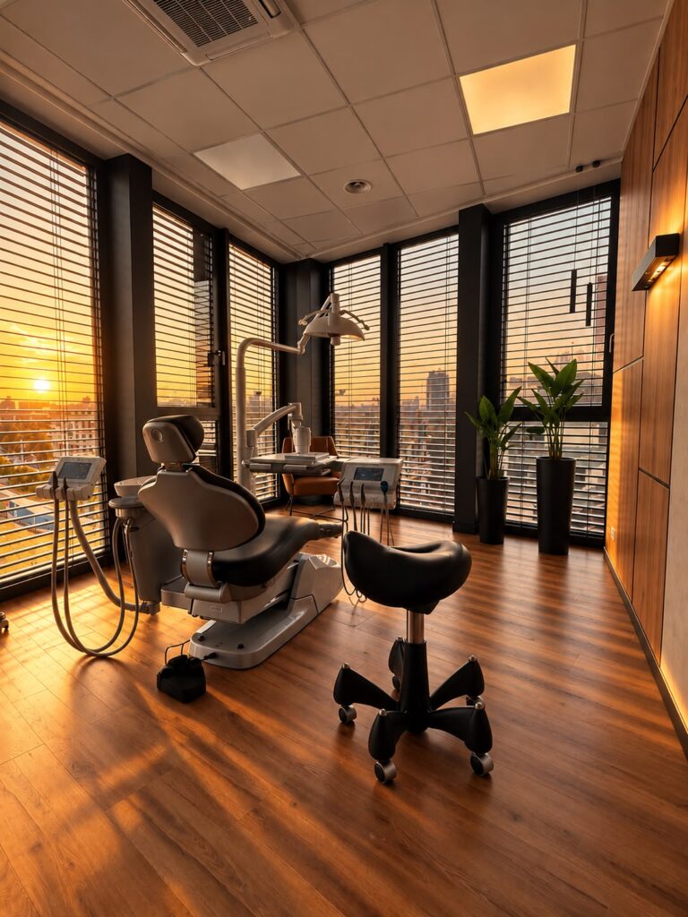 Behandlungszimmer der Zahnarztpraxis Smart DentArt